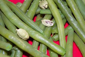 Haricots verts diététiques à la cardamome